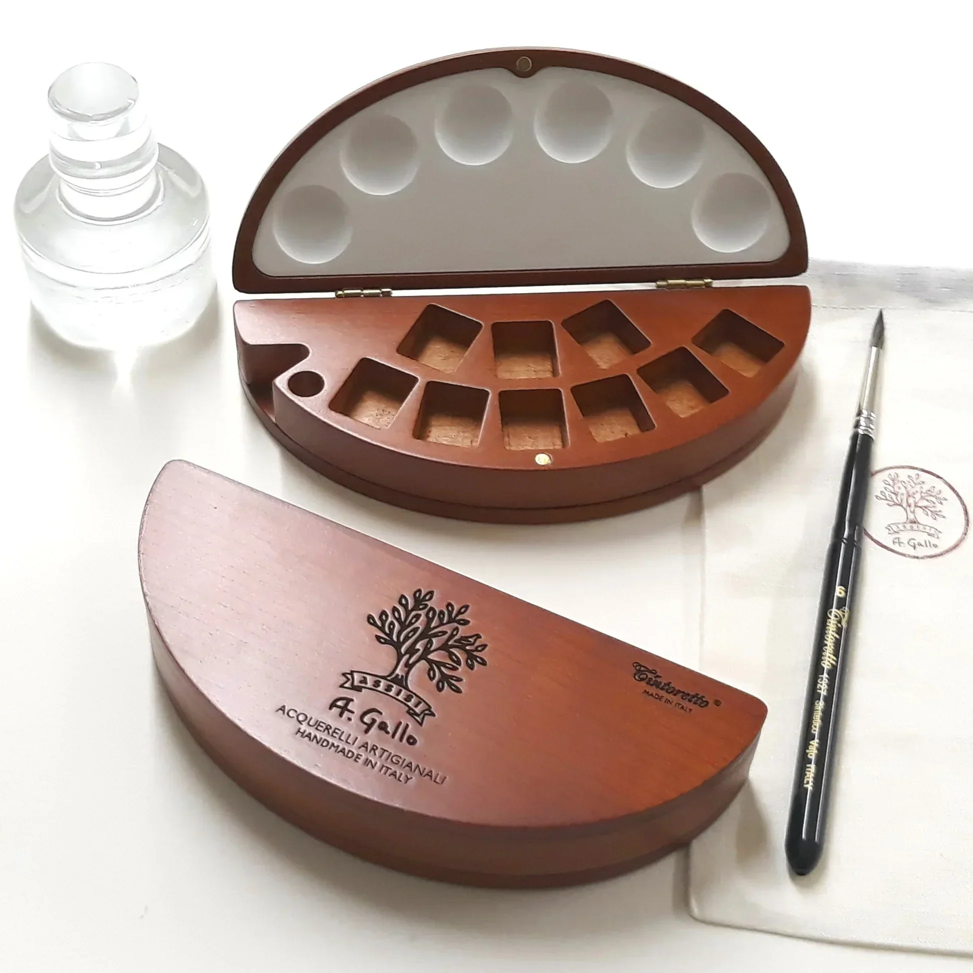 Illumina collection with Cherry wood palette 1327 pocket brush series - Image 2