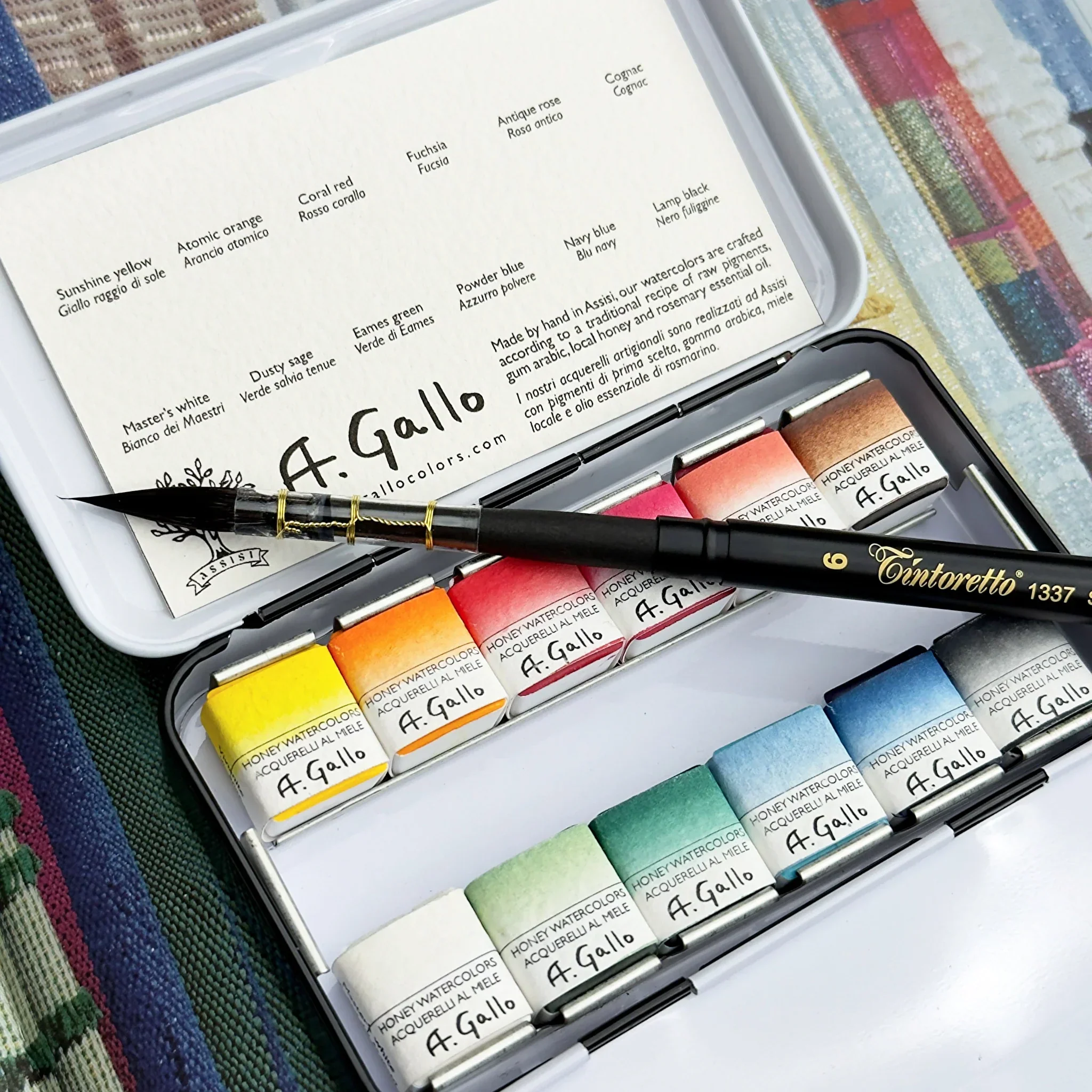 Mid-Century 12 - Handmade watercolor set - Image 9