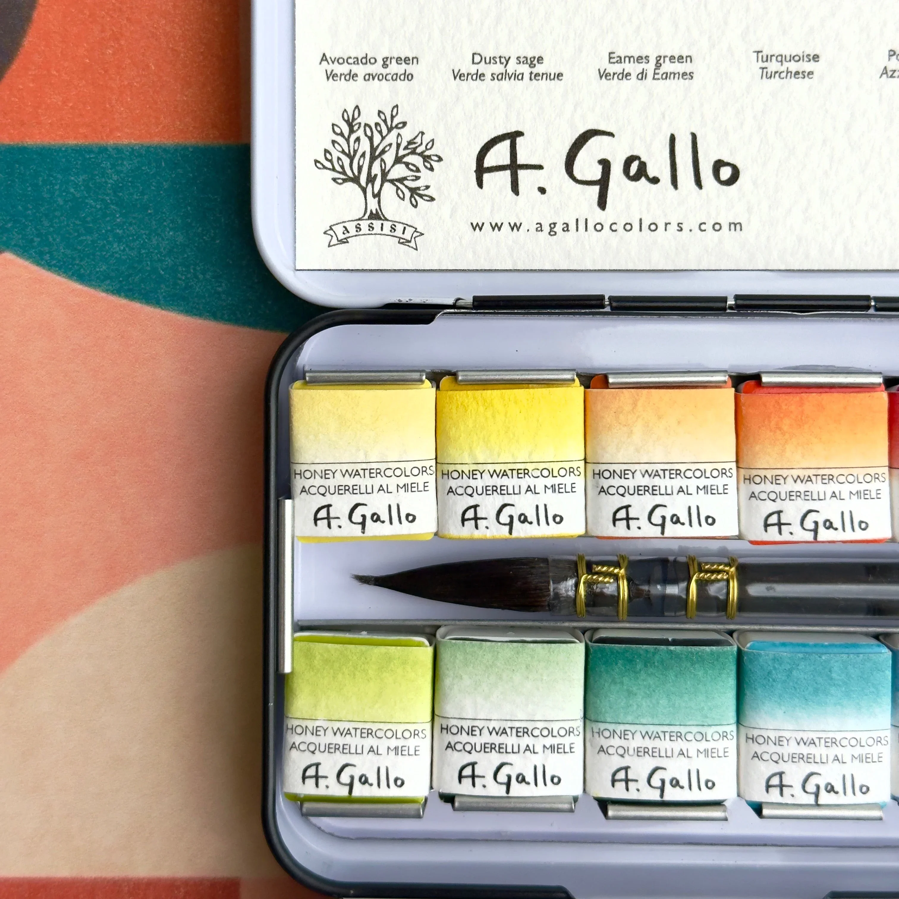 Mid-Century 24 - Handmade watercolor set - Image 3