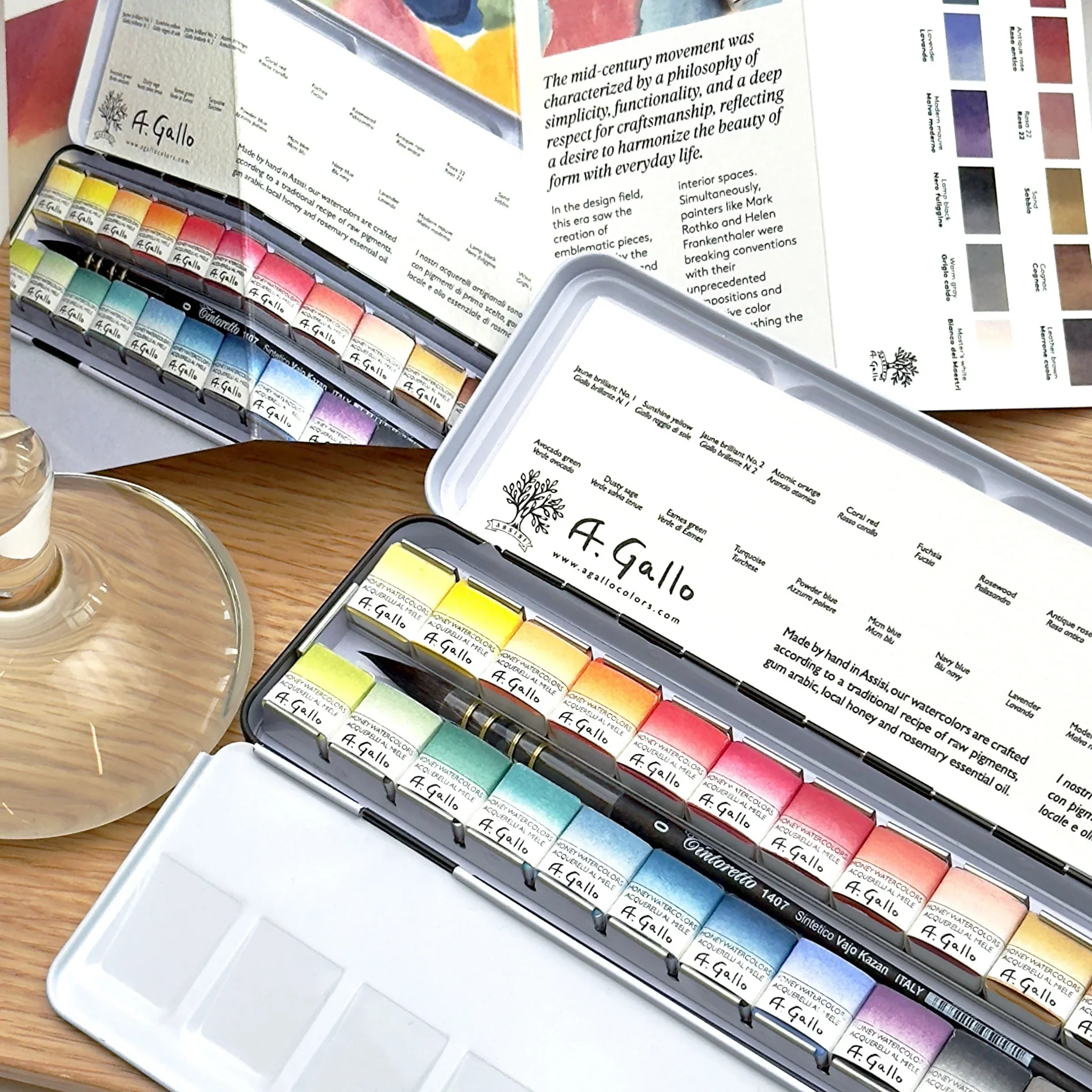 Mid-Century 24 - Handmade watercolor set - Image 4