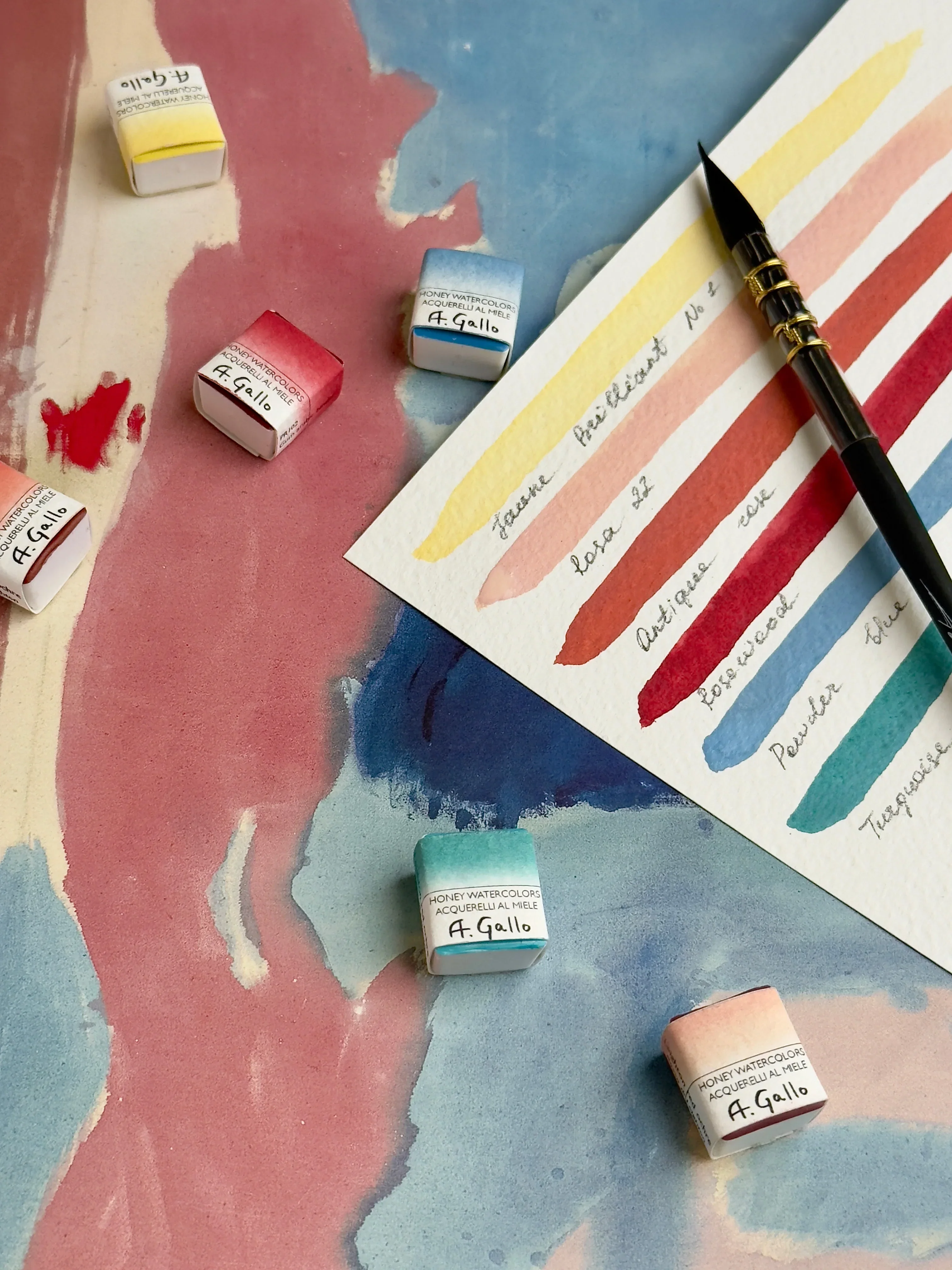 Mid-Century 24 - Handmade watercolor set - Image 6