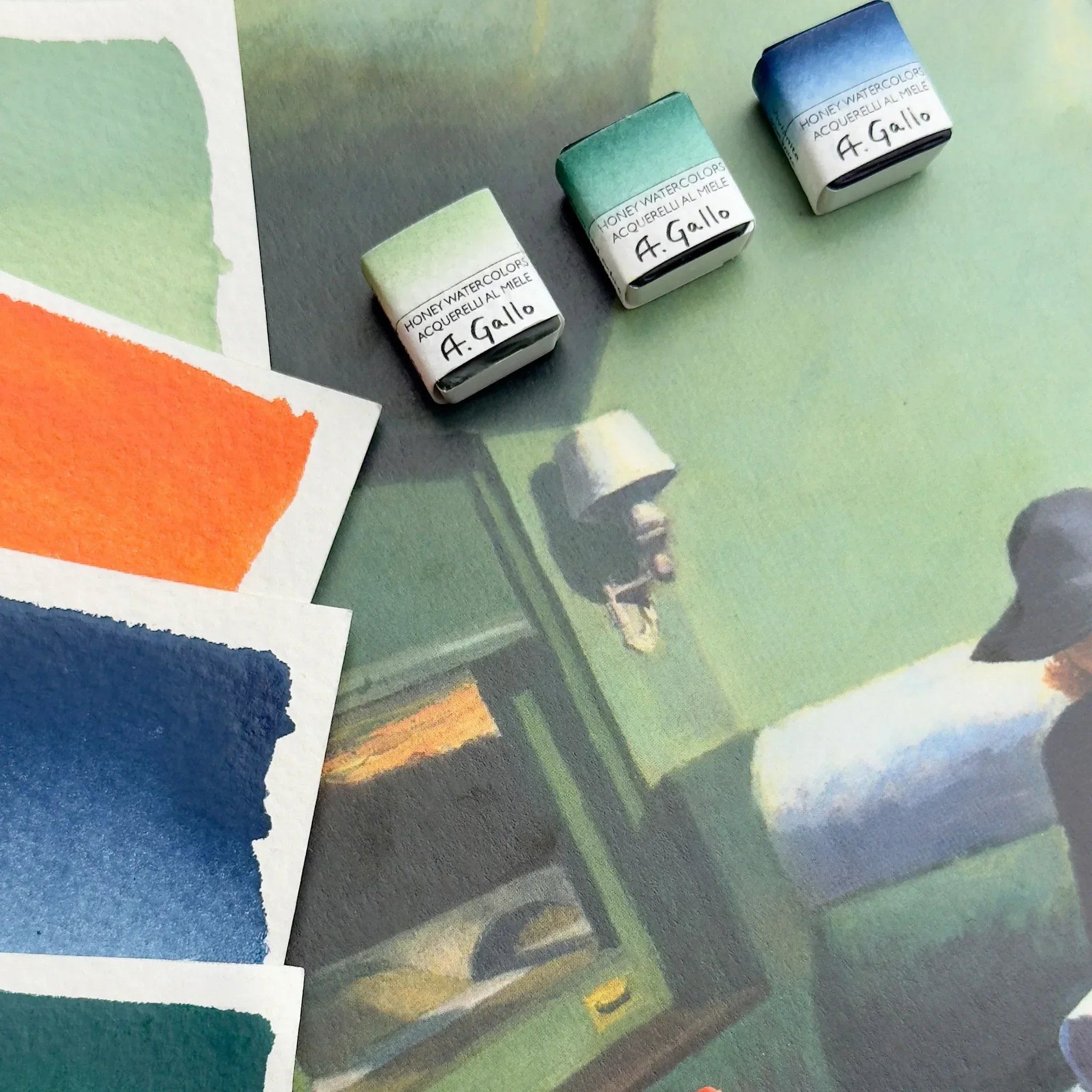 Mid-Century 24 - Handmade watercolor set - Image 7
