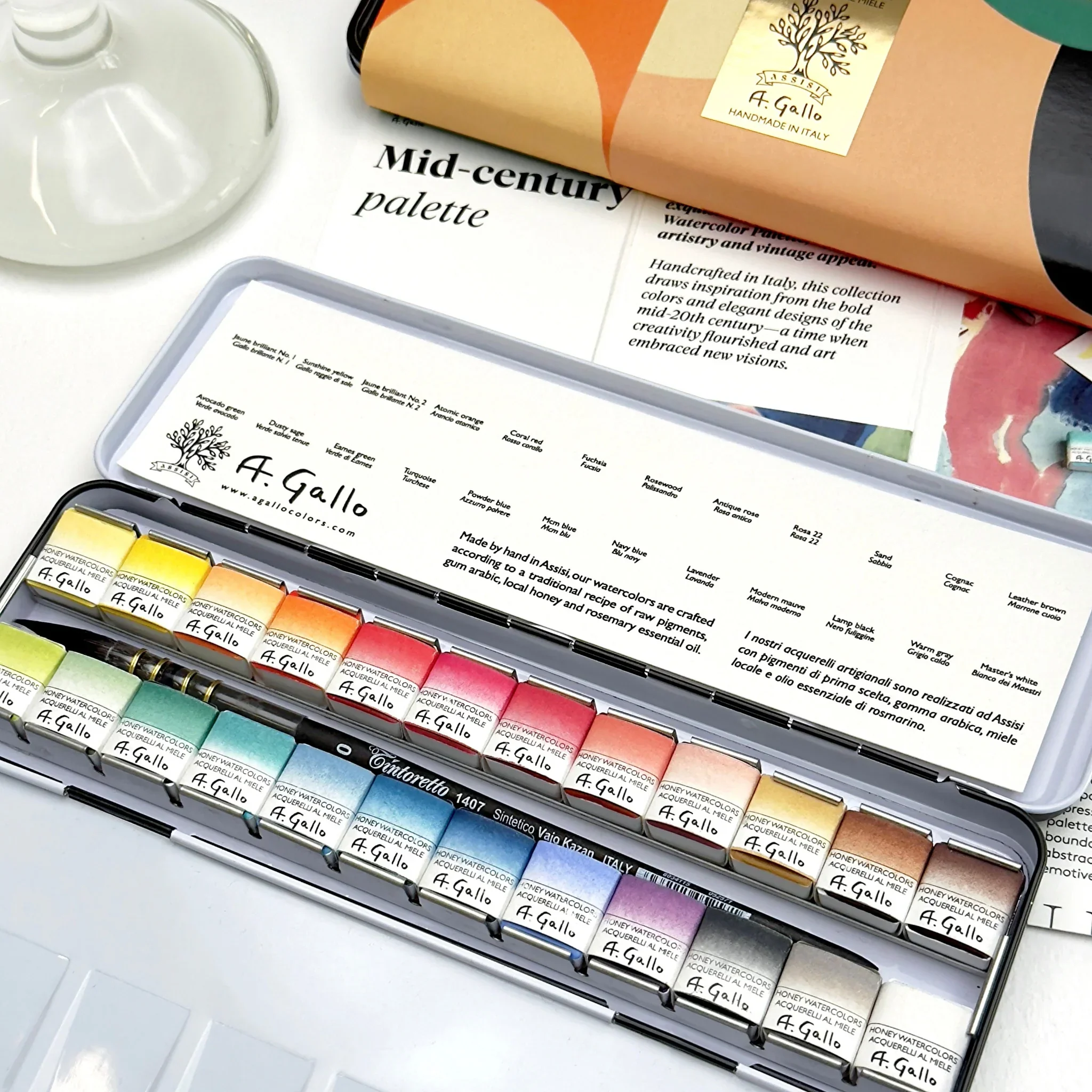 Mid-Century 24 - Handmade watercolor set - Image 9