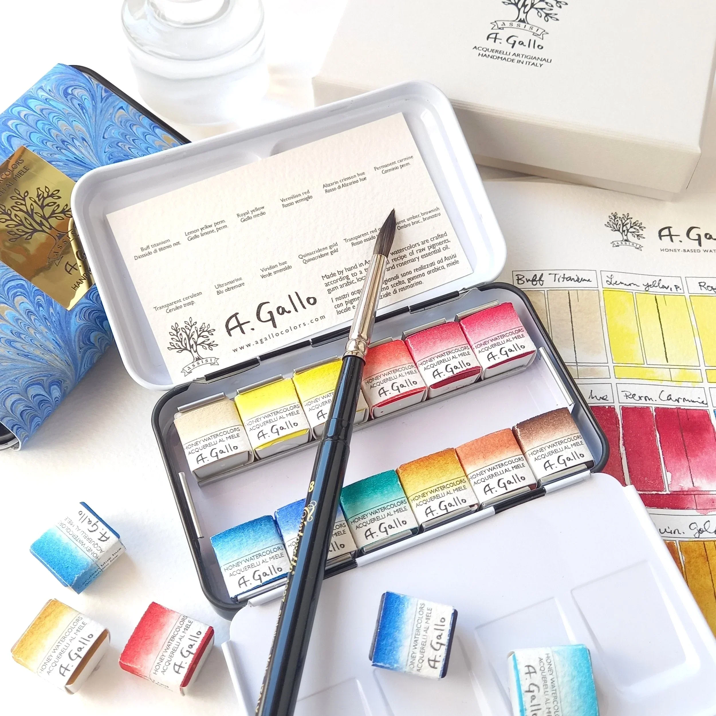 Mixing Palette - Handmade Watercolor set - Image 3