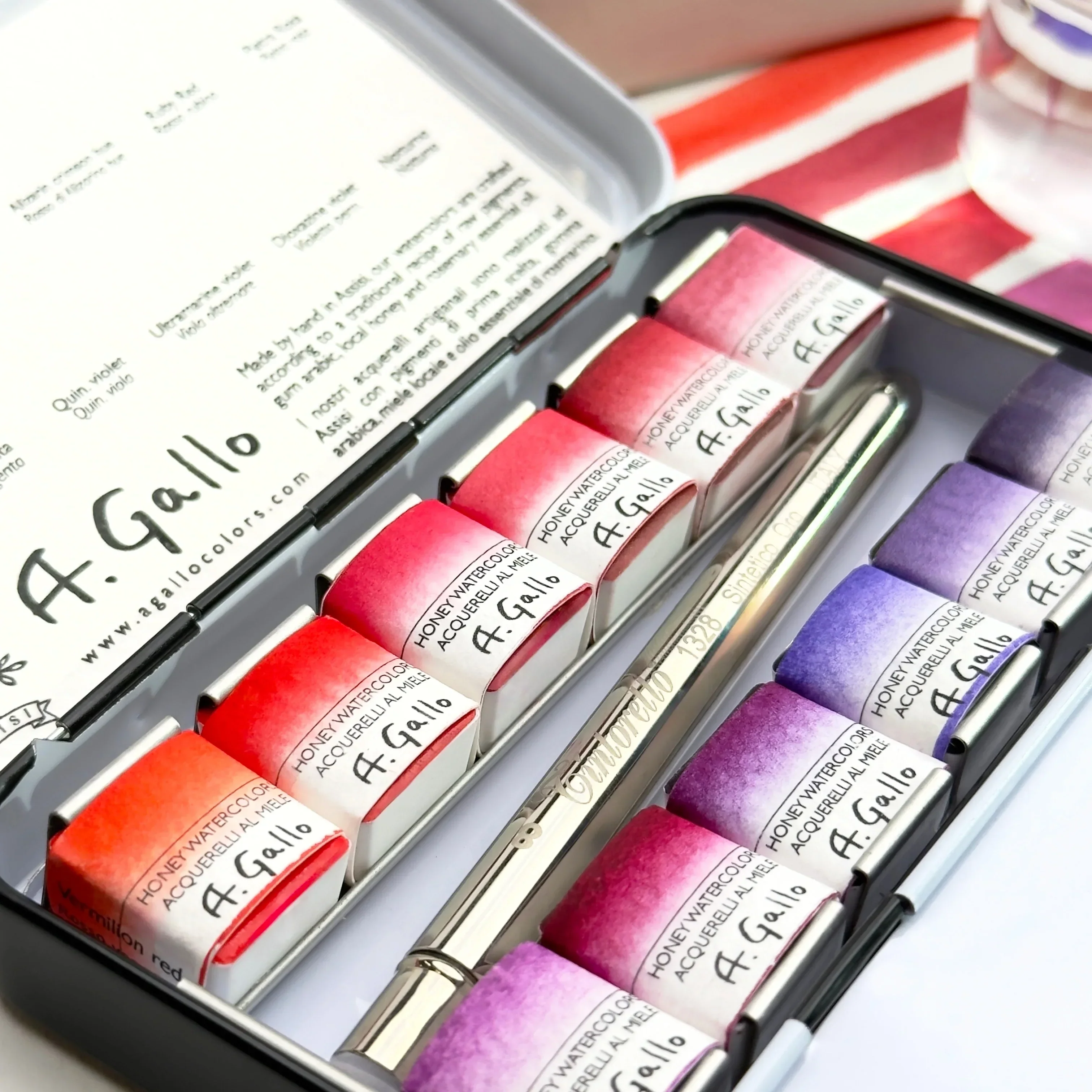 Red Palette - Handmade Watercolor set - Image 3