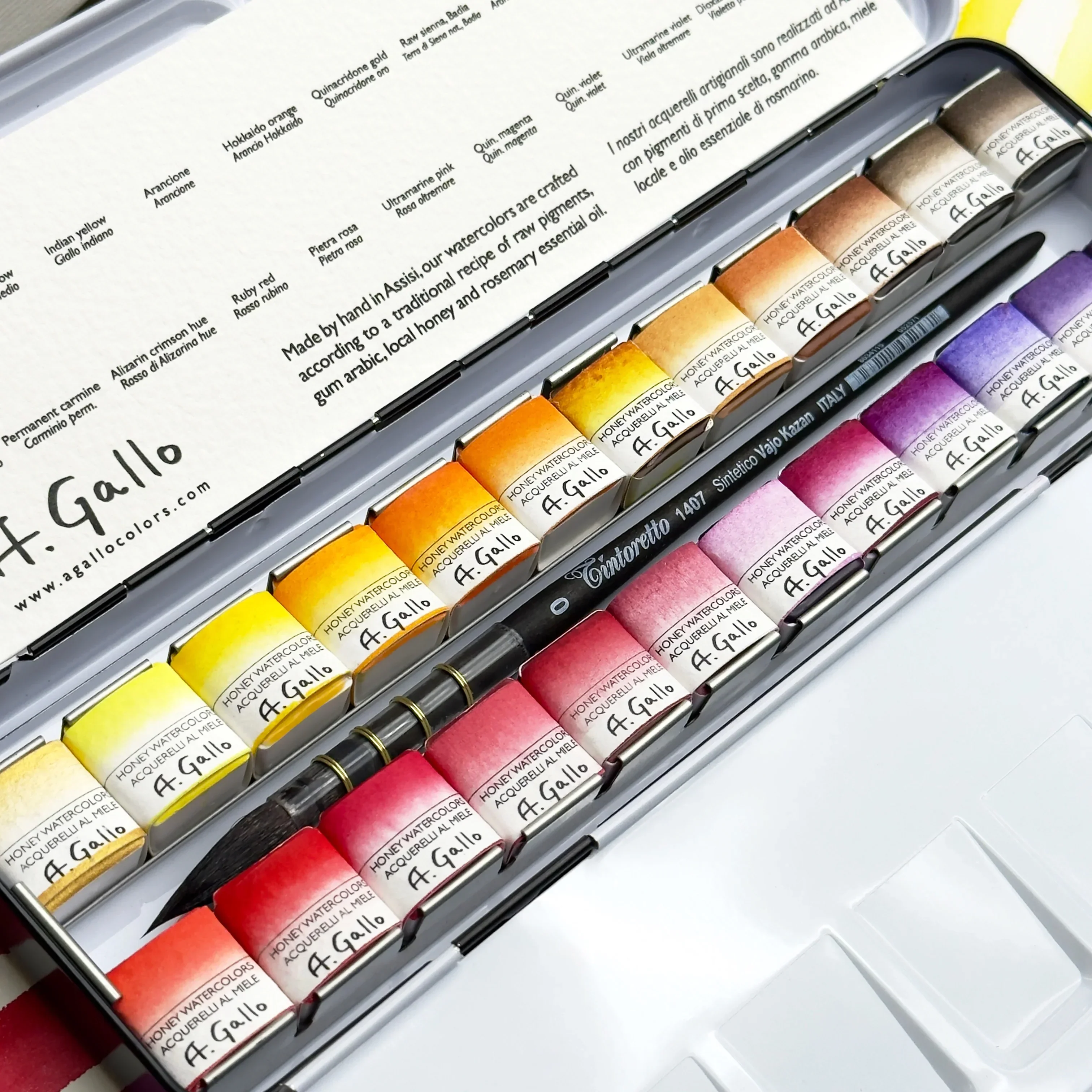 Yellow+Red - Handmade Watercolor Set - Image 3
