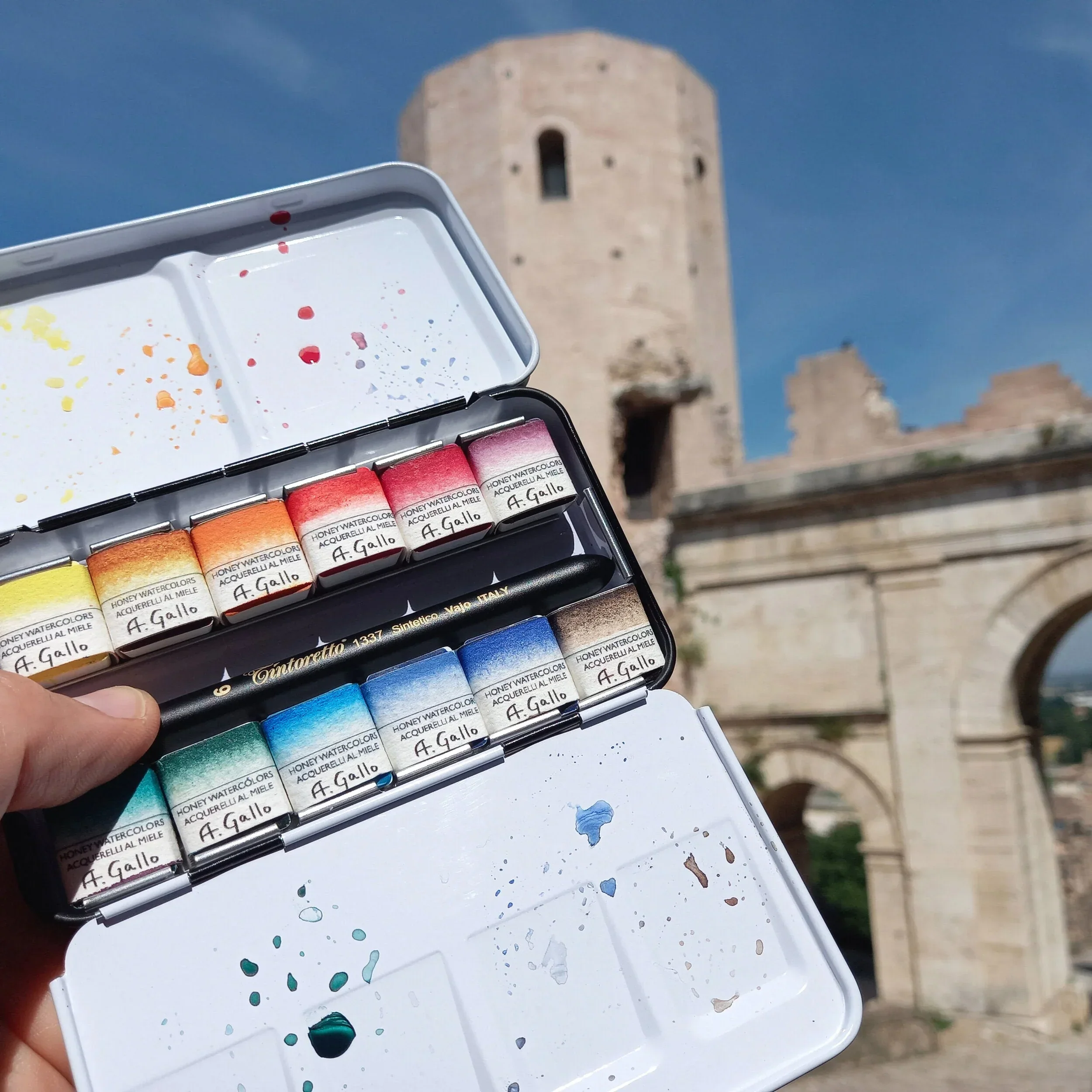 Signature 2 with Yln Mn blue - Handmade watercolor set - Image 4